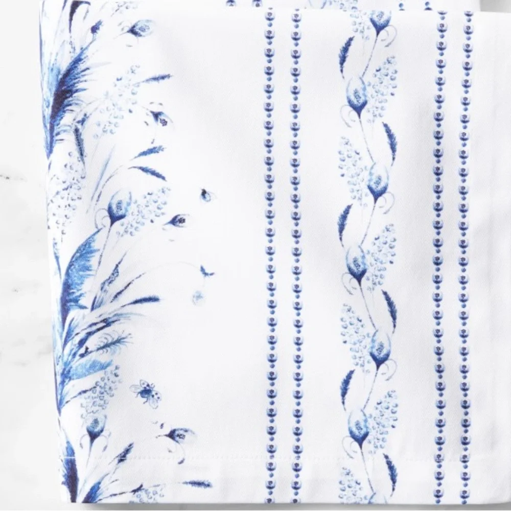 New With Tags Printemps Blue Dinner Napkins Williams Sonoma